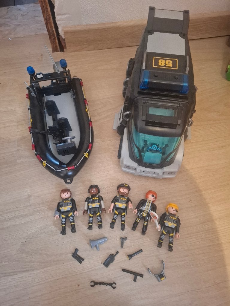 Playmobil politie en speciale eenheid, Enlèvement, Utilisé, Pièces détachées, Autres types