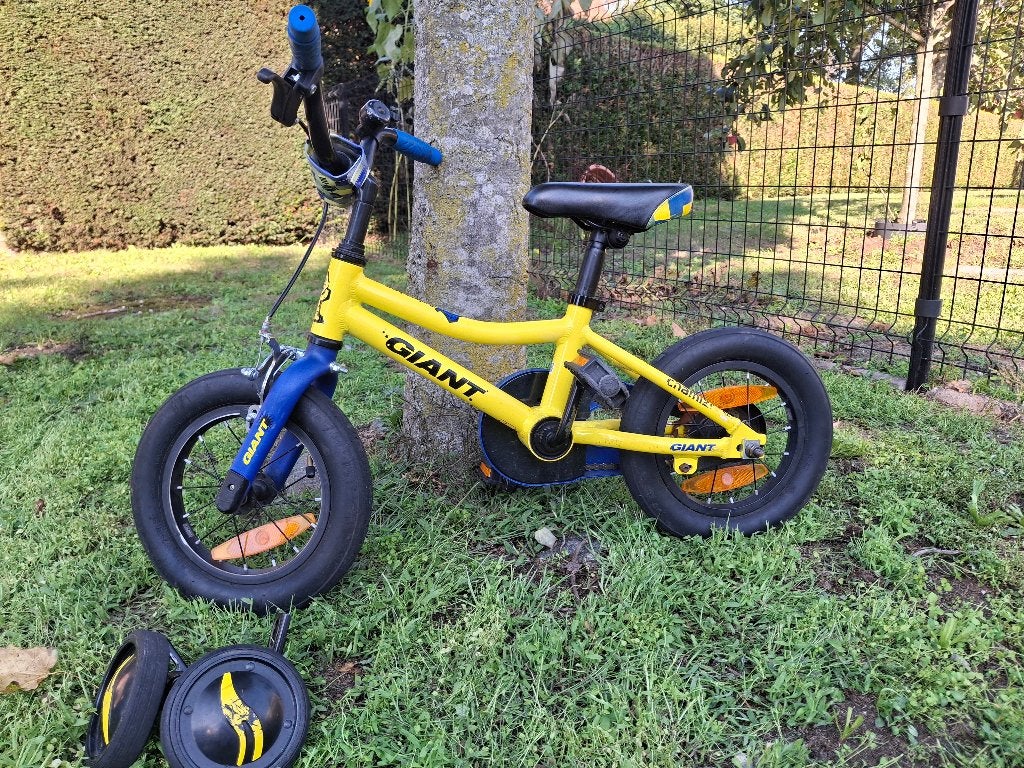 Fiets 12 inch met zijwieltjes, Stabilisateurs, Frein à rétropédalage, Giant, Enlèvement
