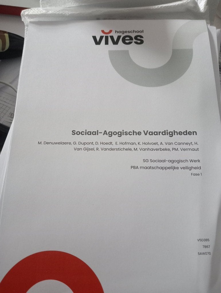 Cursus 'Sociaal-Agogische Vaardigheden', Boeken, Ophalen, Zo goed als nieuw, Hoger Onderwijs, M. Denuwelaere, G. Dupont, etc.