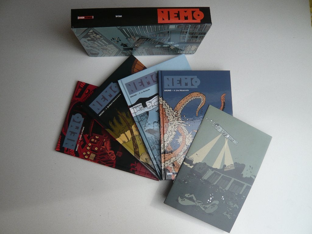 Bd NEMO tomes 1 à 4 (EO état neuf) de BRÜNO avec coffret, Complete serie of reeks, / BRÜNO /, Ophalen of Verzenden, Zo goed als nieuw