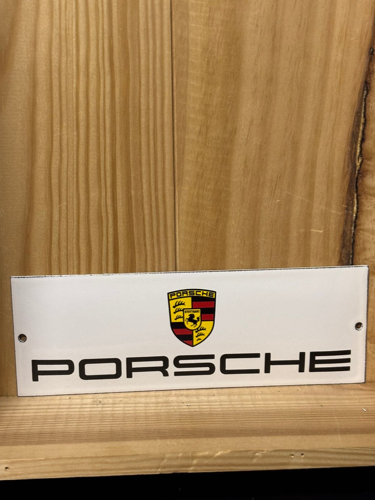 Porsche emaille plaat, Antiek en Kunst, Ophalen of Verzenden