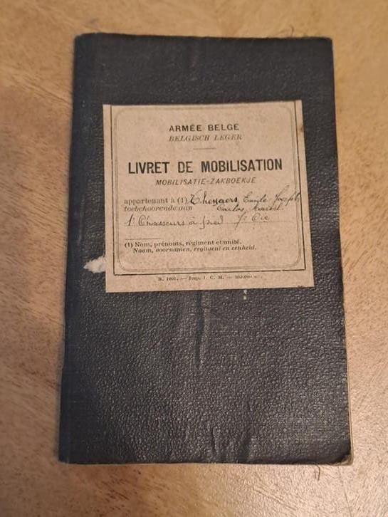 Mobilisatie zakboekje 1920, Enlèvement ou Envoi