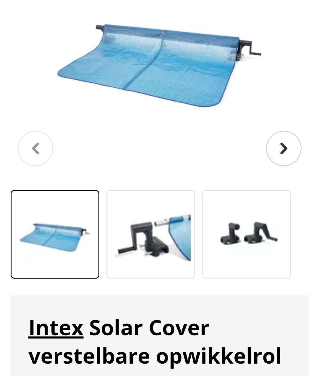 Intex oprolsysteem met zwarte noppenfolie, Jardin & Terrasse, Piscines, Enlèvement, Rectangulaire