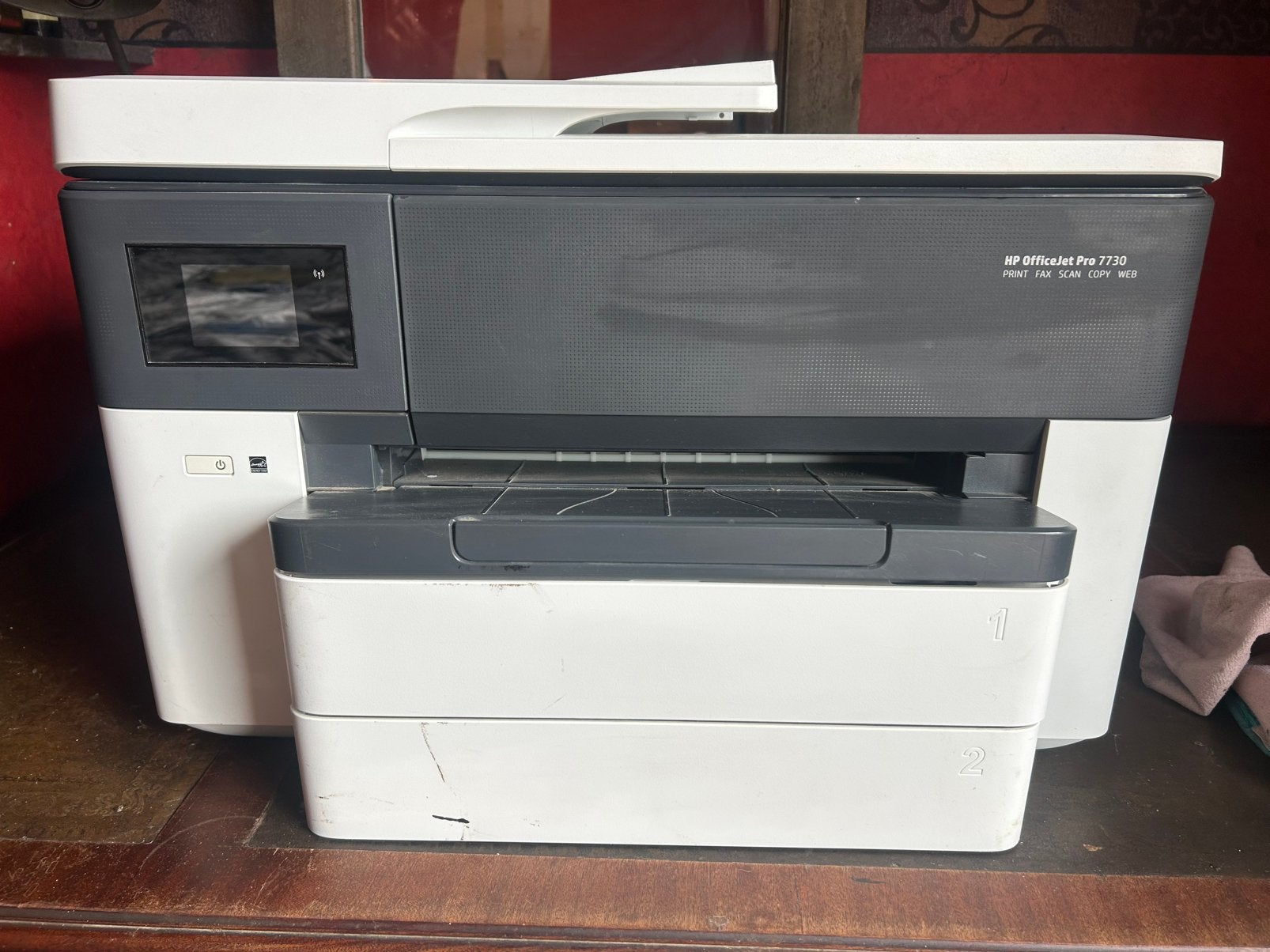 Hp printer kopie office jet pro 7730, Ophalen, Zo goed als nieuw, Printer