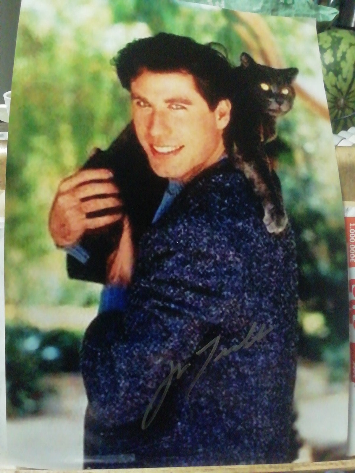 John Travolta met originele handtekening, Ophalen of Verzenden