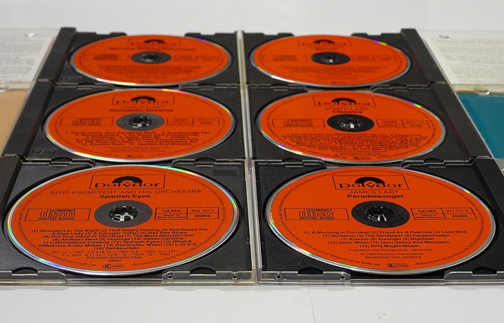 6x RED Polydor CD James Last Bert Kaempfert 82-83 W-Germ top, CD & DVD, CD | Instrumental, Enlèvement ou Envoi, Premier pressage
