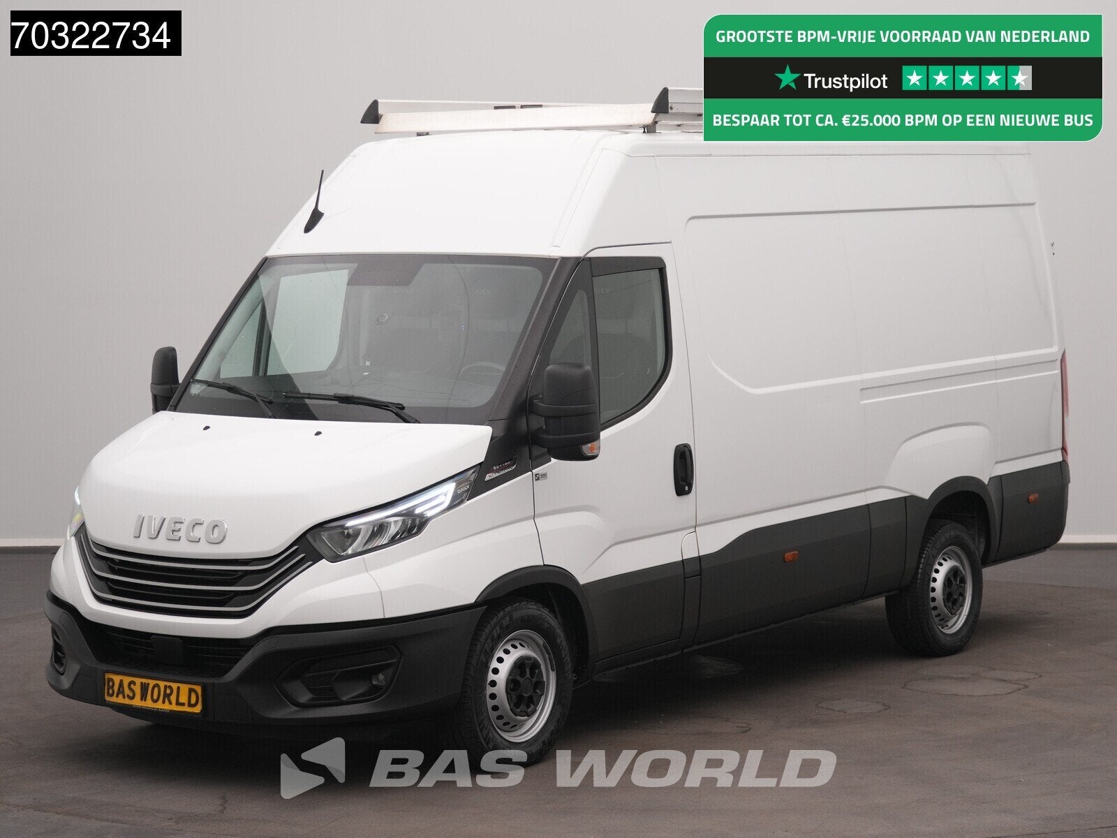 Iveco Daily 35S18 3.0L 180PK Automaat L2H2 LED Navi Camera A, Auto's, Automaat, 2382 kg, Stof, Gebruikt