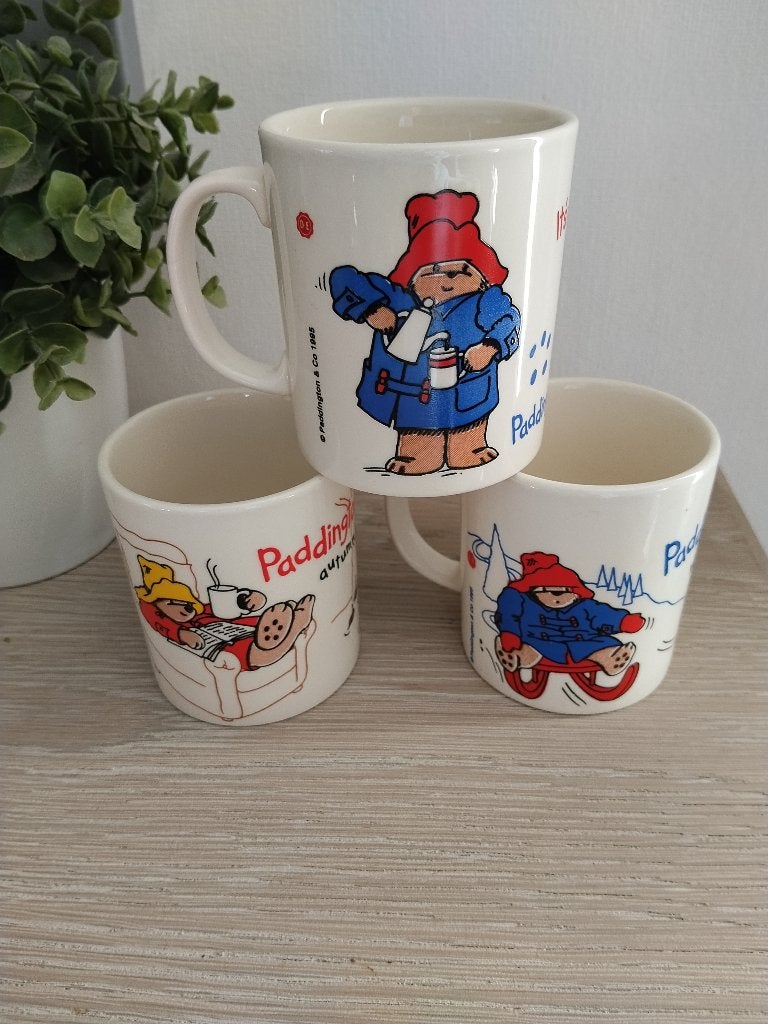 3 keramische mokken Beertje Paddington, Collections, Collections Autre, Enlèvement ou Envoi, Comme neuf