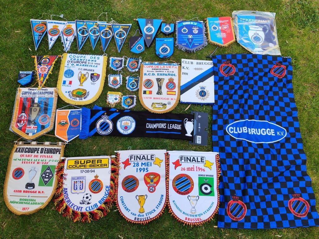 Club Brugge 1970s-2000s collectie vaantje vaandel wimpel, Verzamelen, Ophalen of Verzenden
