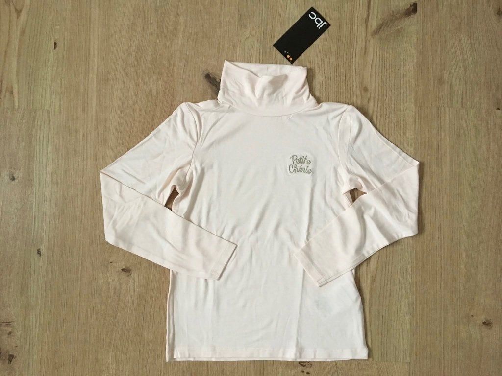 JBC / Milla star roze longsleeve met rolkraag 128, Kinderen en Baby's, Meisje, Ophalen of Verzenden, Shirt of Longsleeve, Nieuw