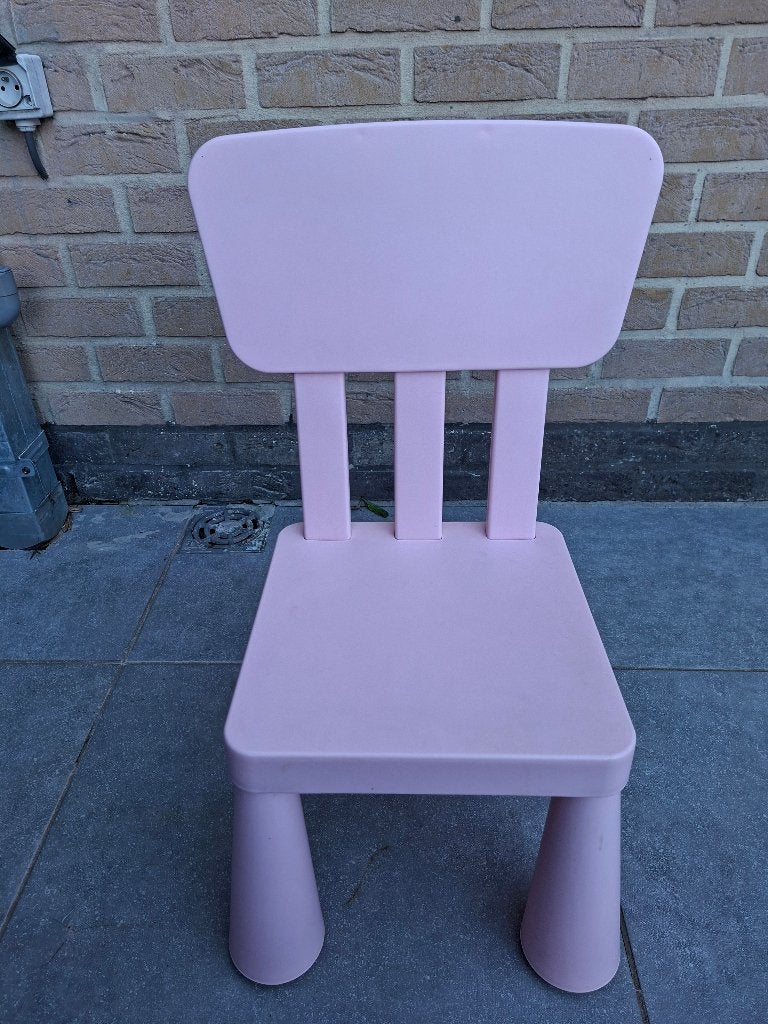 Kinderstoel ikea mammut (roze en blauw) 4 €stuk, Enlèvement, Comme neuf, Autres types