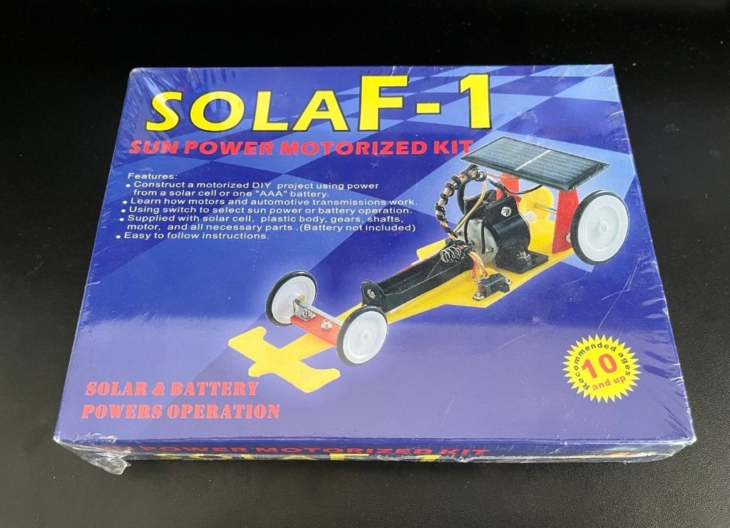 Sola F-1 voiture solaire kit à construire - neuf - solar, Enlèvement ou Envoi, Neuf, Construction