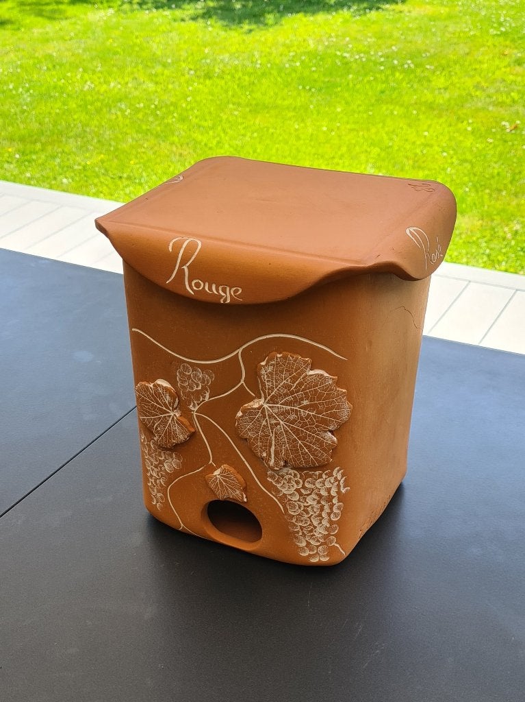 Refroidisseur artisanal en terre cuite pour bib de vin, Huis en Inrichting, Keuken | Keukenbenodigdheden, Ophalen, Overige typen