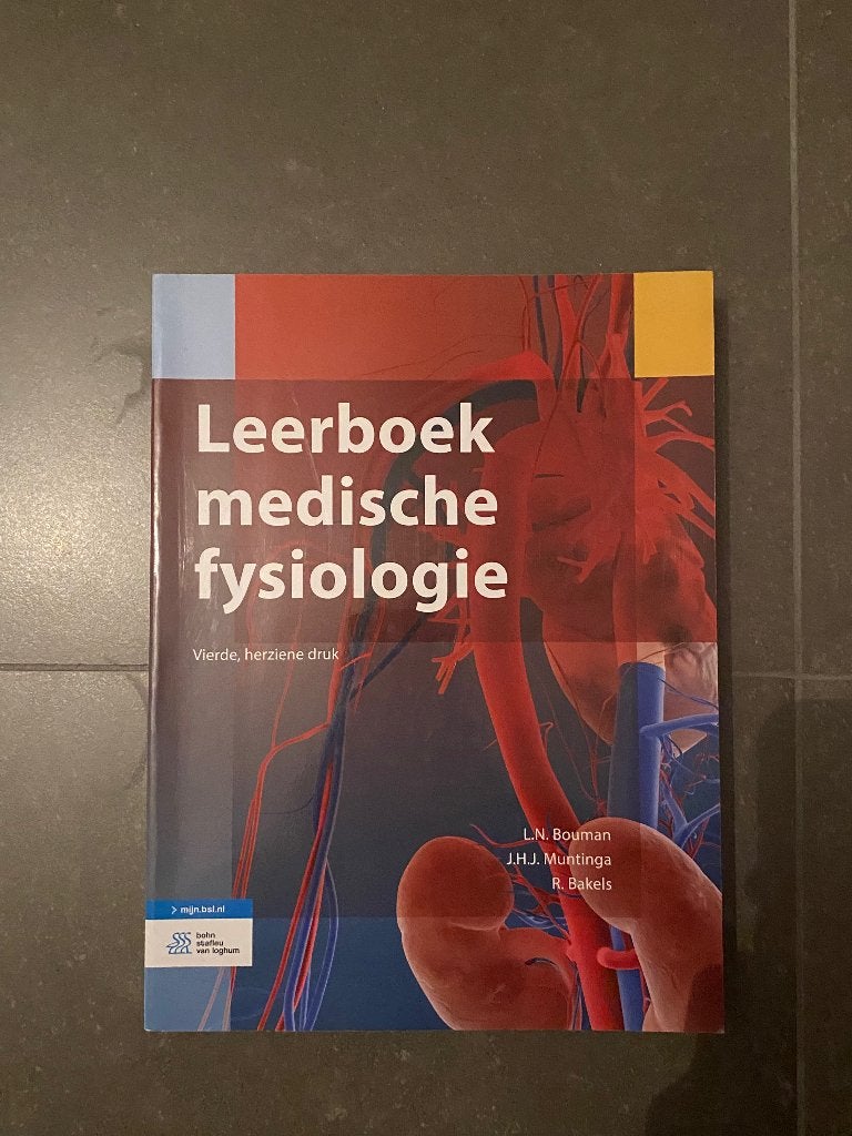 Leerboek medische fysiologie, Overige wetenschappen, L.N. Bouman; J.H.J. Muntinga; R. Bakels, Nieuw, Ophalen of Verzenden