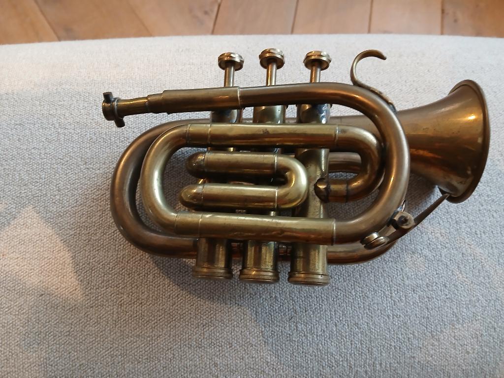 zaktrompet, Muziek en Instrumenten, Blaasinstrumenten | Trompetten, Ophalen, Gebruikt, Trompet in si bemol