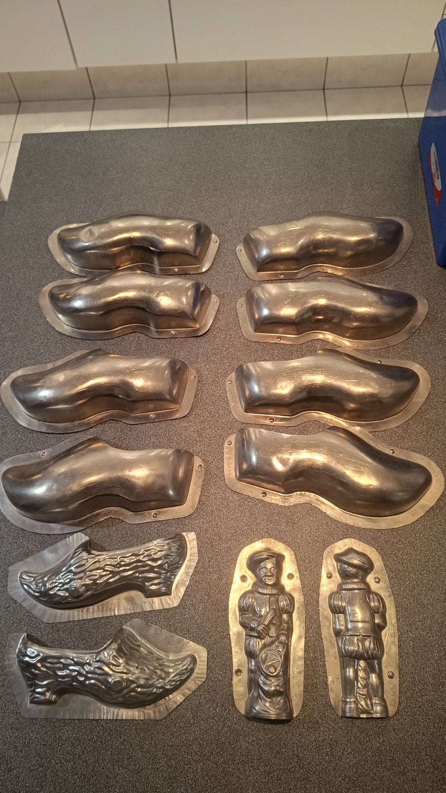 metalen chocoladevormen, Antiek en Kunst, Antiek | Keukengerei, Ophalen of Verzenden