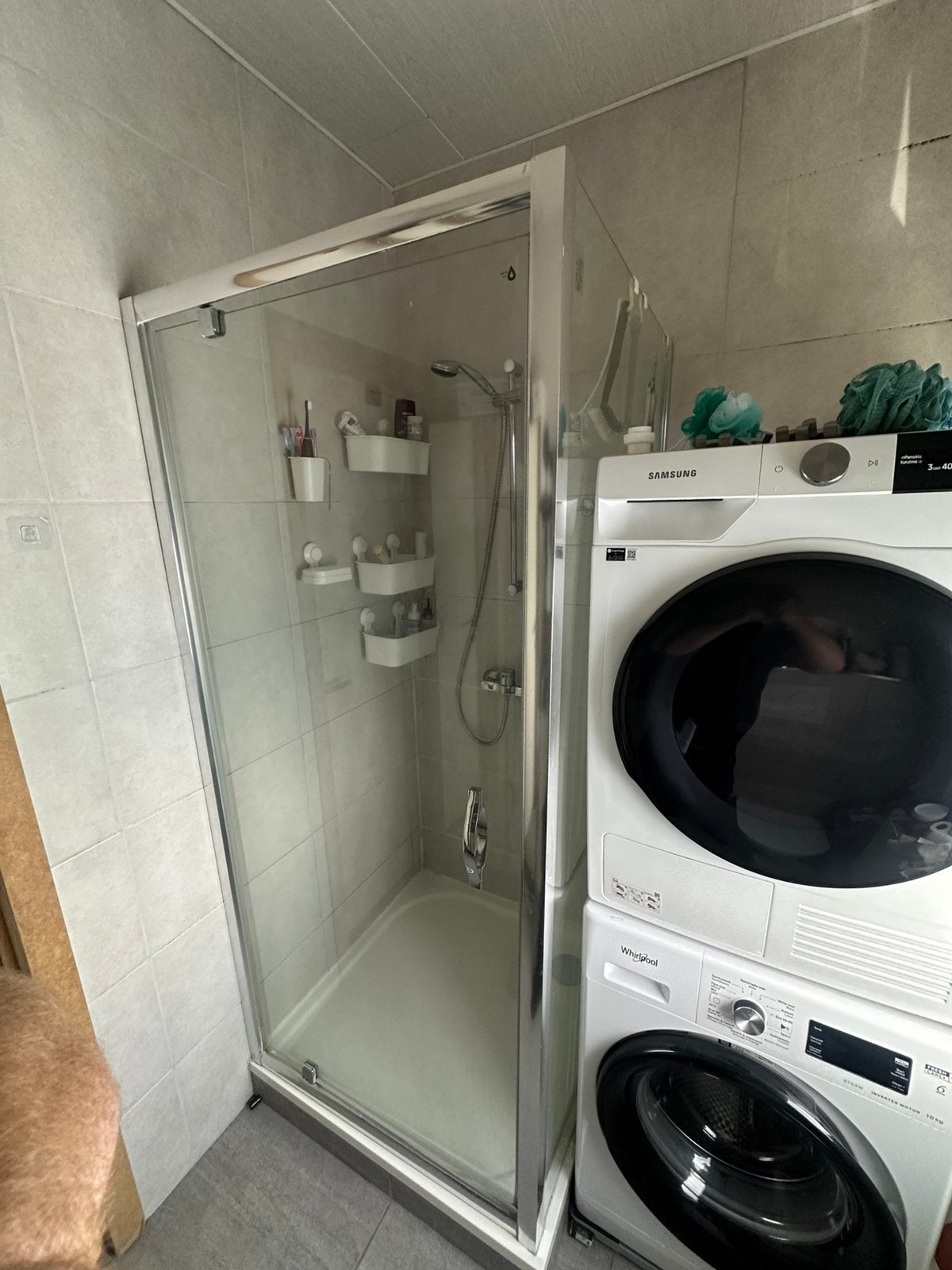 Inloopdouche 88x88, Ophalen, Gebruikt, Met douche