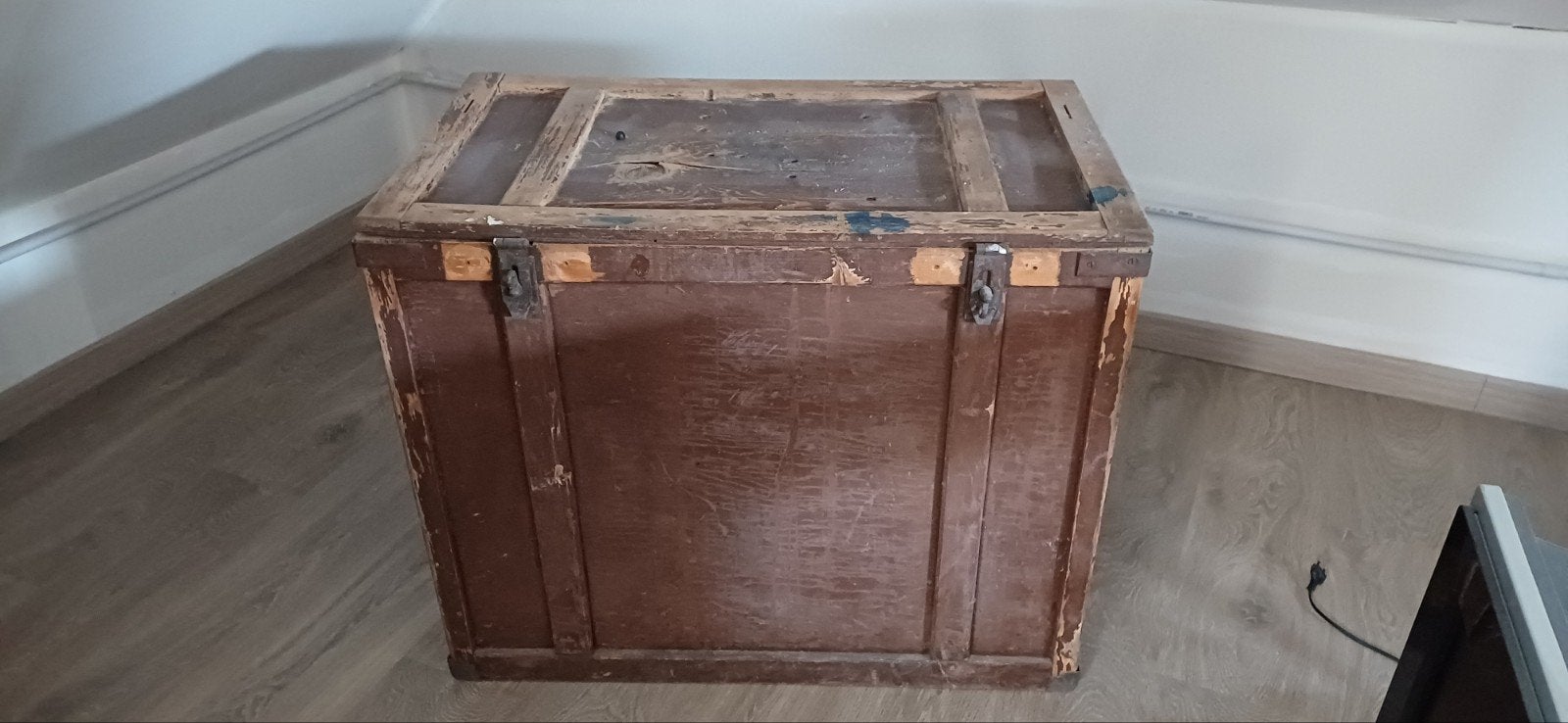 Oude kist, Huis en Inrichting, Woonaccessoires | Kisten, Ophalen, Gebruikt, 50 tot 100 cm, 75 tot 100 cm