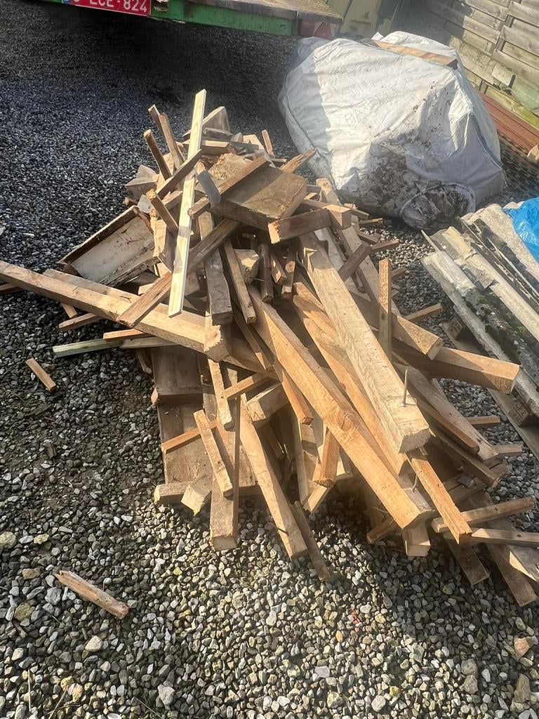 Gratis Brandhout onbehandeld, Tuin en Terras, Minder dan 3 m³, Ophalen, Overige houtsoorten