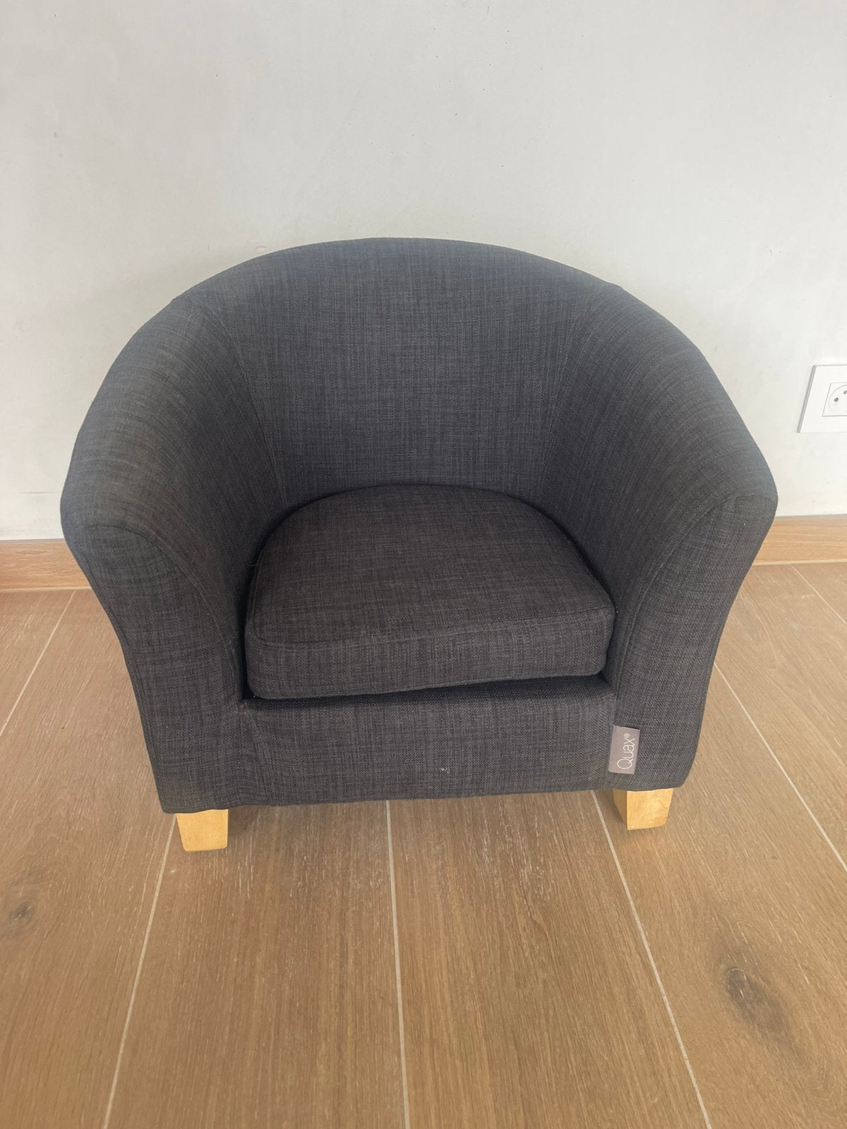 Quax kindersofa - linen dark grey, Kinderen en Baby's, Kinderstoelen, Ophalen, Gebruikt