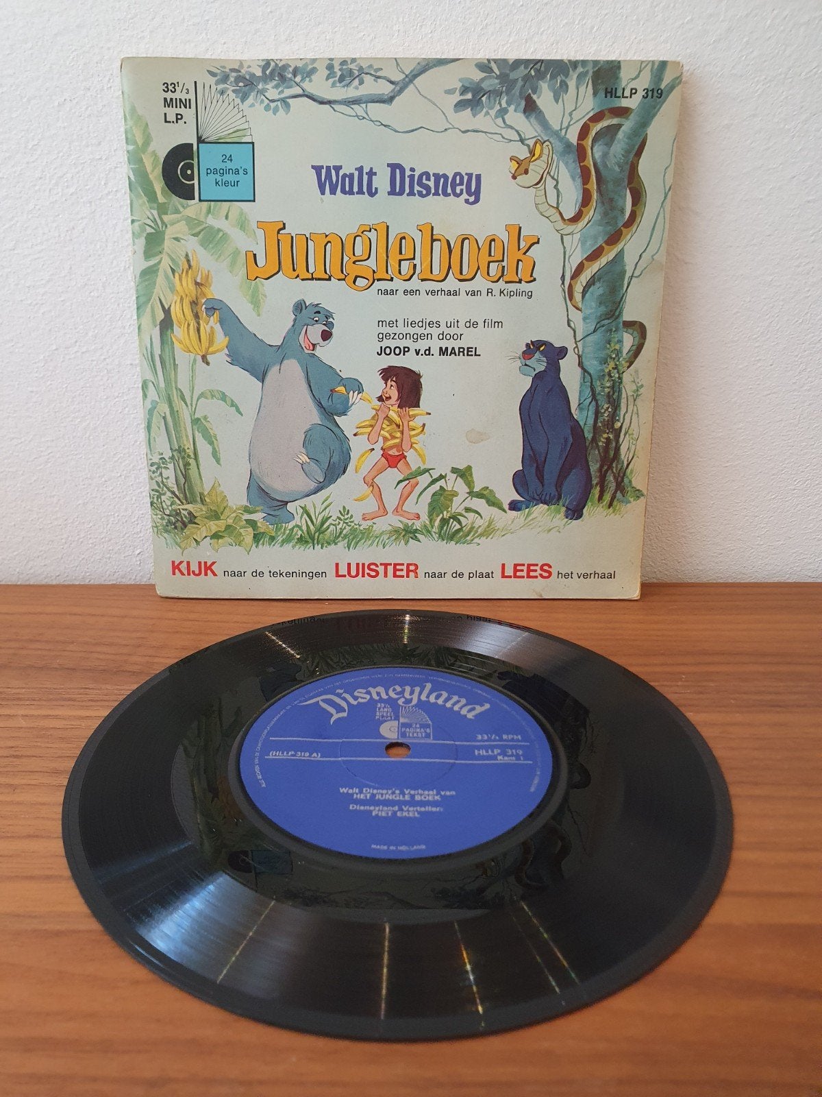 Walt Disney - Jungleboek - 7" + boekje, Ophalen of Verzenden