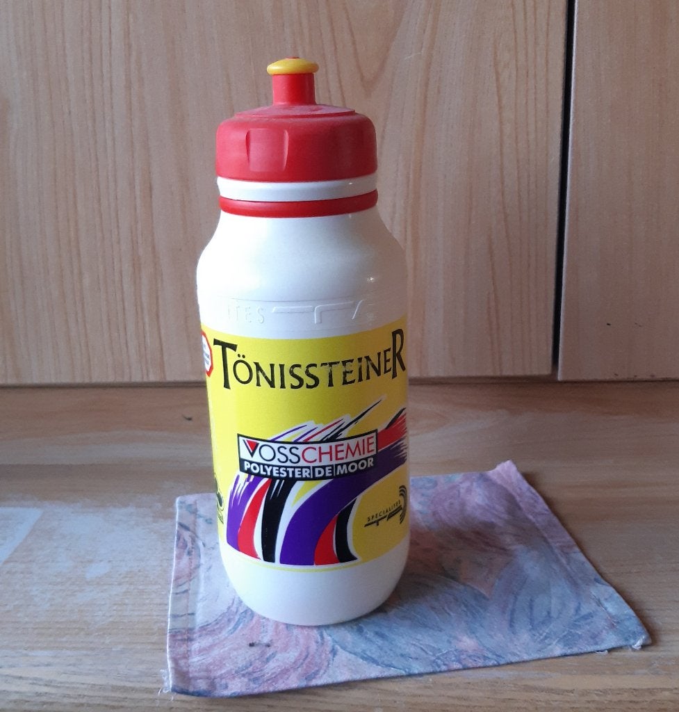 WIELRENNEN CYCLISME DRINKBUS BIDON TEAM TONISSTEINER, Ophalen of Verzenden