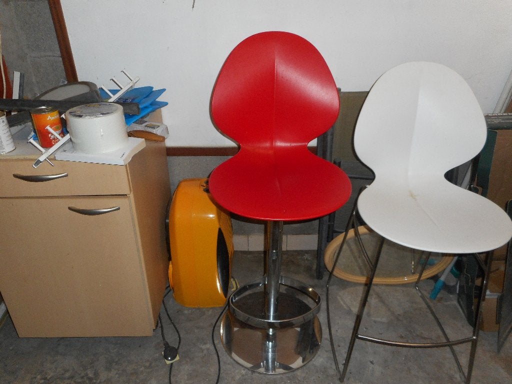 Calligaris barkruk, Maison & Meubles, Tabourets de bar, 1 tabouret, Synthétique, Avec repose-pieds, Enlèvement