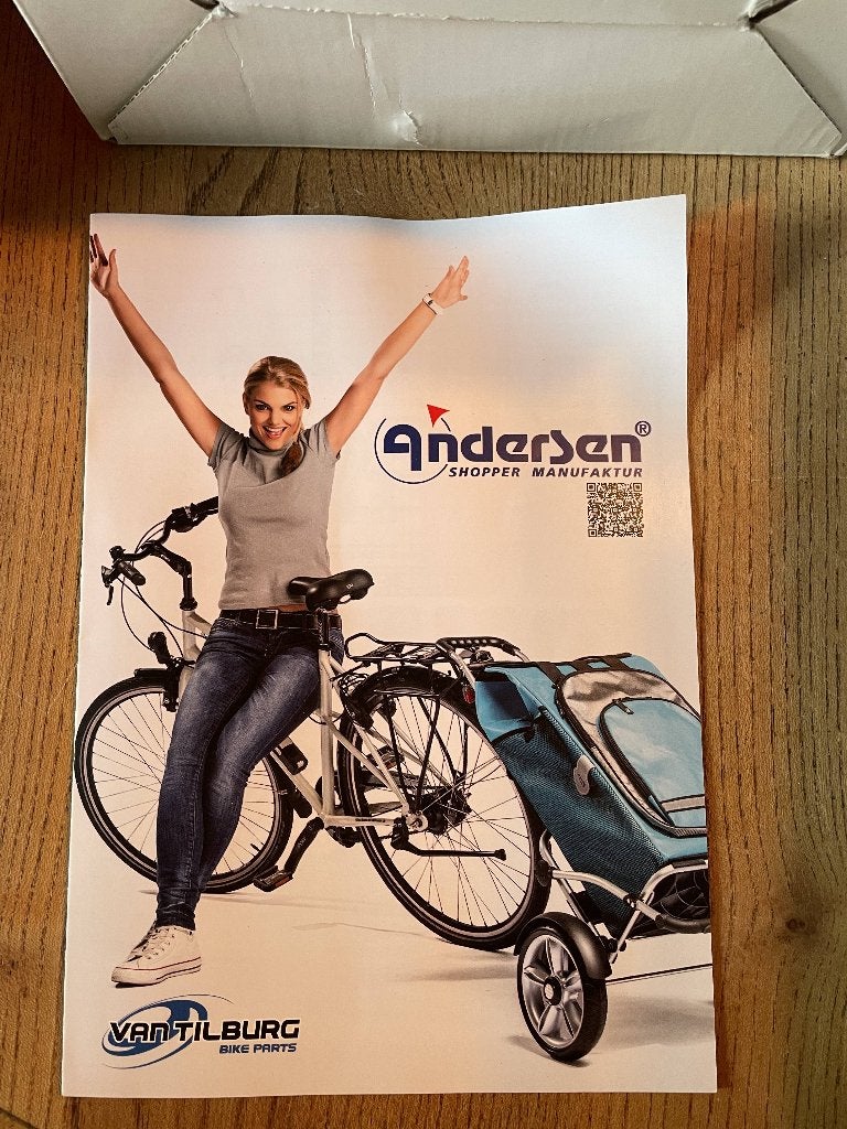 Boodschappenwagen Andersen met fietskoppeling (Nieuw), Ophalen, Nieuw, Bagagekar, 40 tot 60 kg