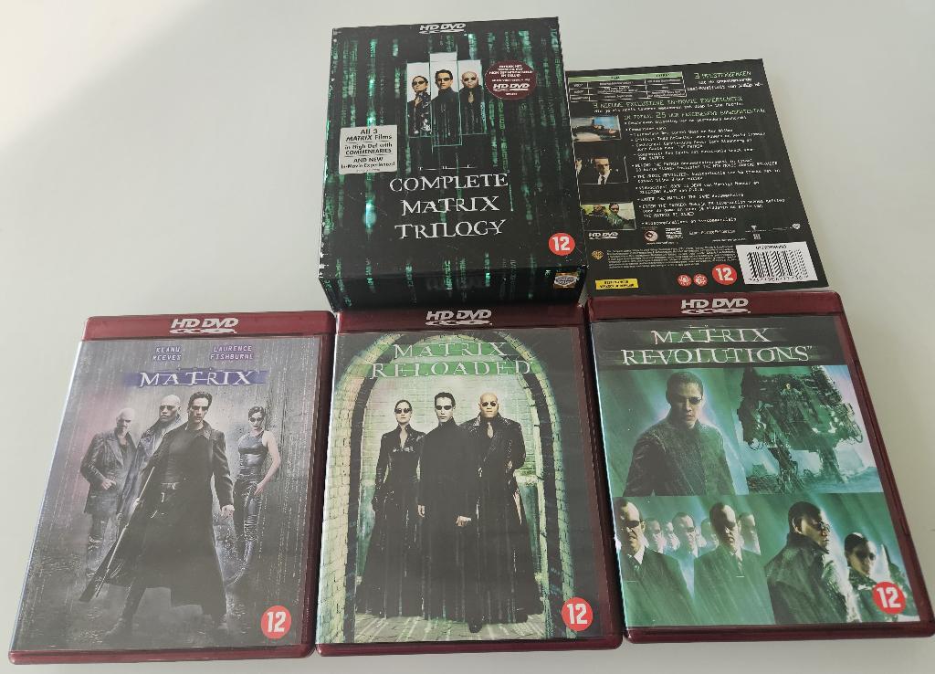 12 HD DVD 's en box Matrix Trilogy, Ophalen of Verzenden