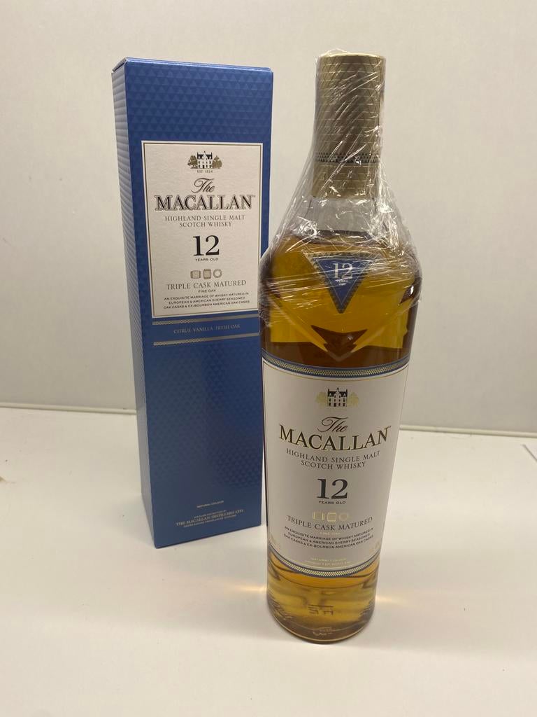 Macallan Triple Cask Matured 12 Whisky, Verzamelen, Ophalen of Verzenden, Zo goed als nieuw