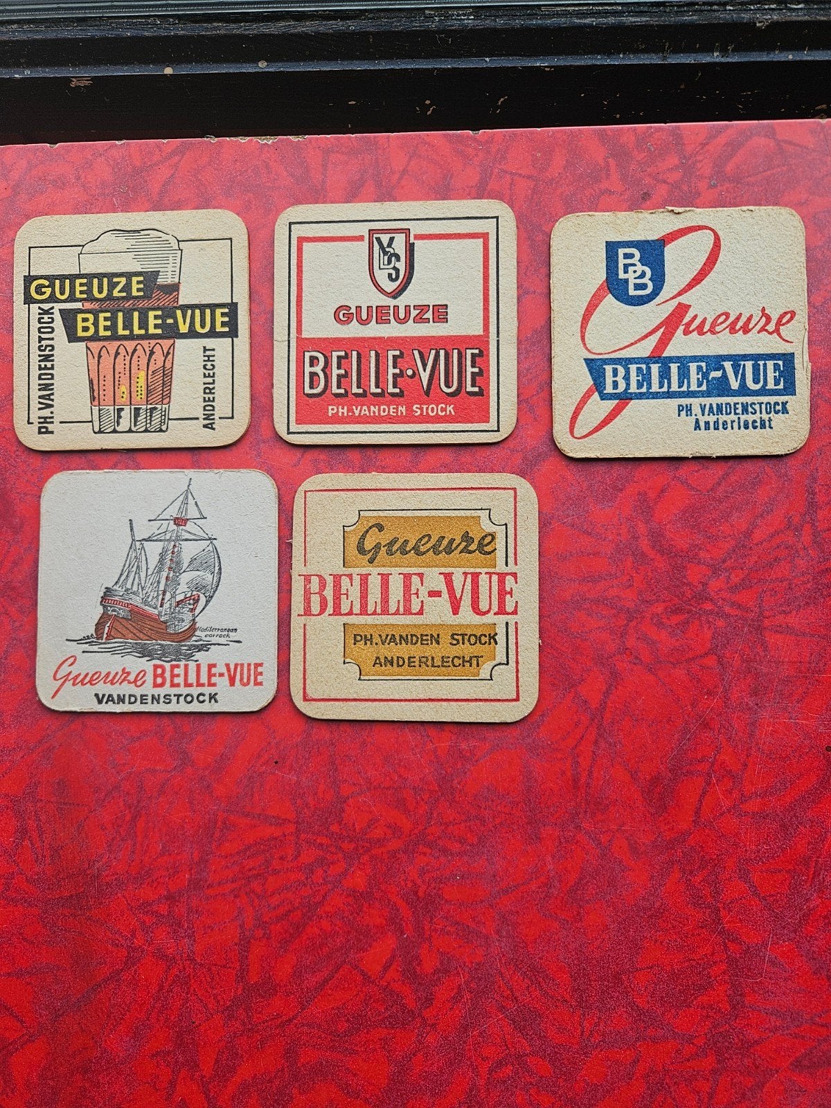 Oude bierviltjes Vandenstock Anderlecht belle vue, Verzamelen, Ophalen of Verzenden
