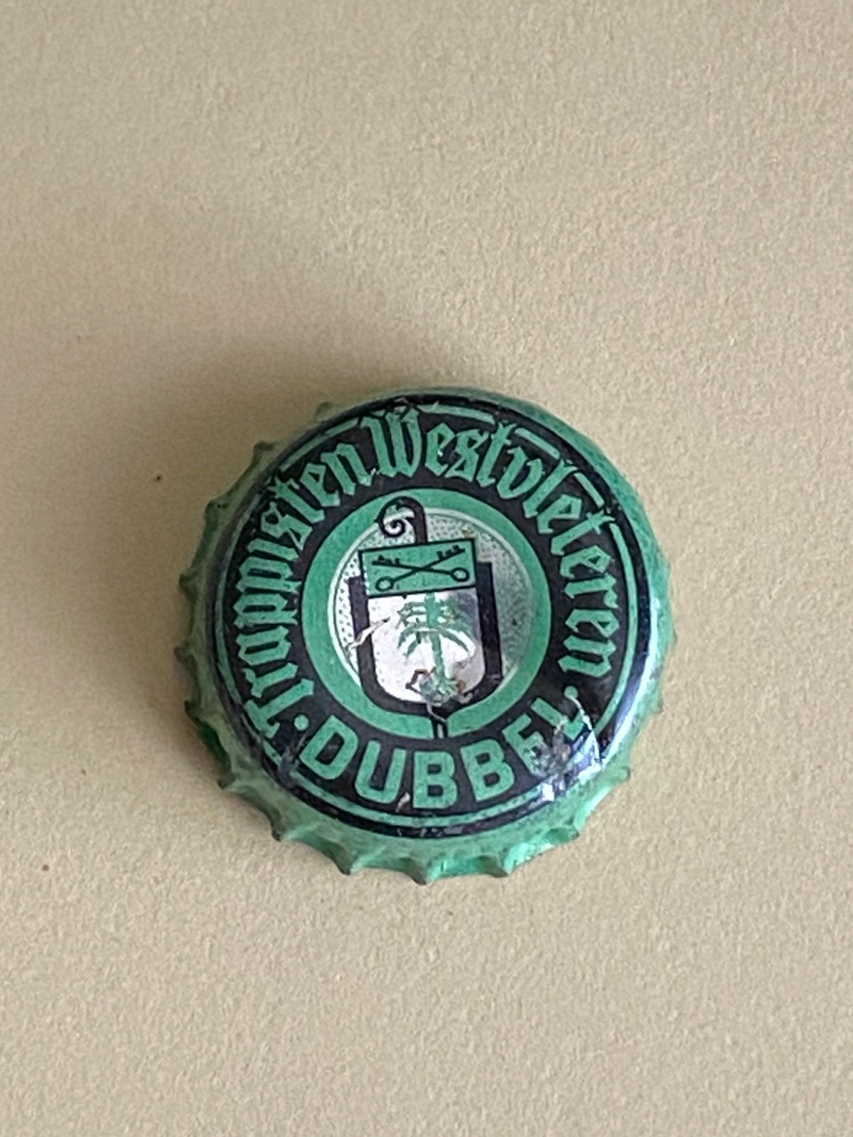 Oude capsule kroonkurk brouwerij abdij TRAPPIST WESTVLETEREN, Verzamelen, Ophalen of Verzenden, Gebruikt