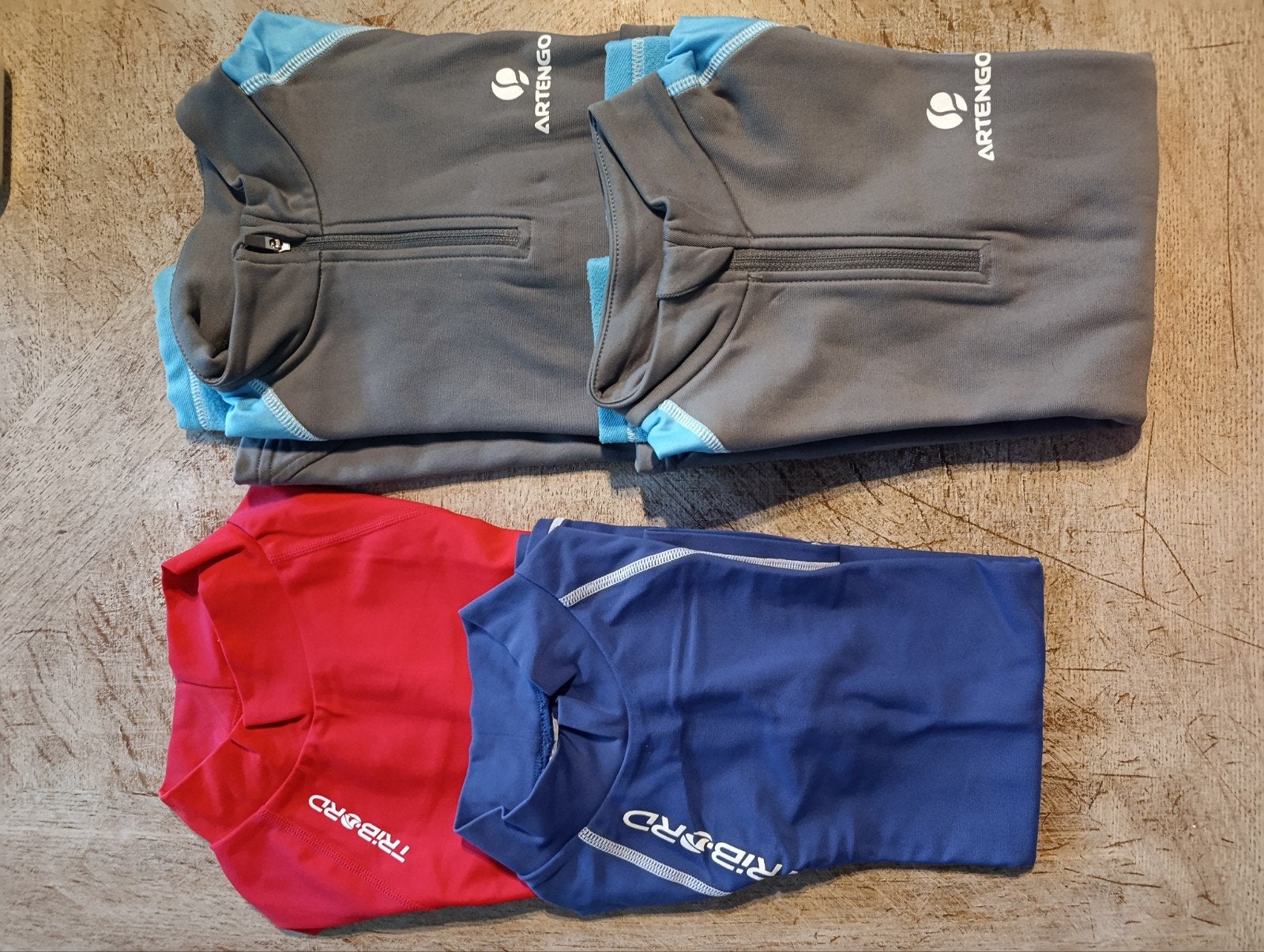 ski of voetbal thermische shirts Artengo, Tribord  8-10 jr, Ophalen of Verzenden, Gebruikt, Ski, Kleding