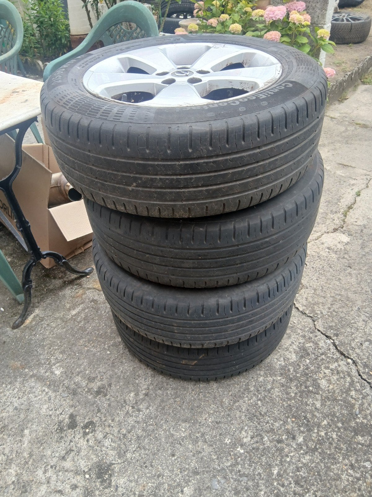 4 roue opel 17 pouces, Enlèvement