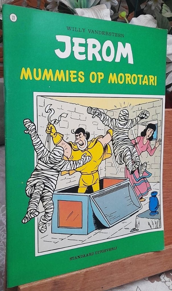 jerom nr 77 mummies op Morotari 1ste  druk 1978 prachtstaat, Willy vandersteen, Eén stripboek, Ophalen of Verzenden, Zo goed als nieuw