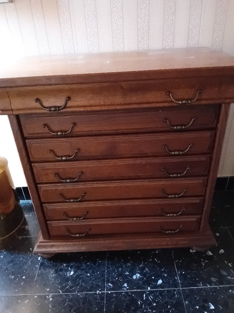 Eiken kast met laden, Ophalen, Gebruikt, Eikenhout