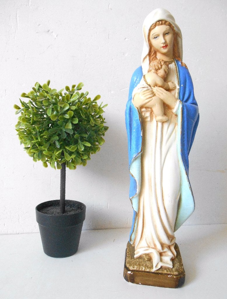 Oud Mariabeeld - 31 cm, Antiek en Kunst, Verzenden