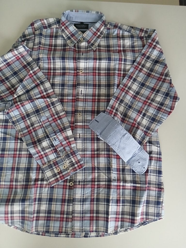 Herenhemd maat large, Kleding | Heren, Overhemden, Meerkleurig, Zo goed als nieuw, Halswijdte 41/42 (L), Tailor&son