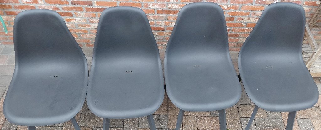Tuinstoelen 4stuks (in perfecte staat), Ophalen, Zo goed als nieuw, Aluminium