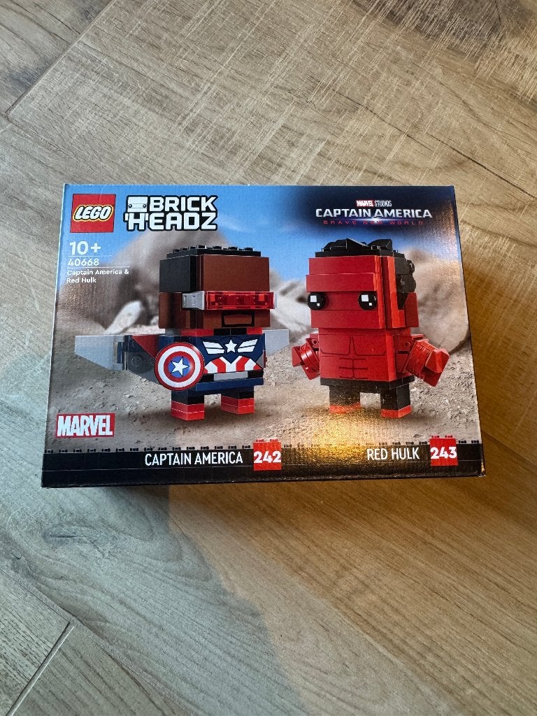 Lego Brickheadz 40668 - Captain America & Red Hulk, Kinderen en Baby's, Speelgoed | Duplo en Lego, Ophalen, BrickHeadz, Lego, Nieuw