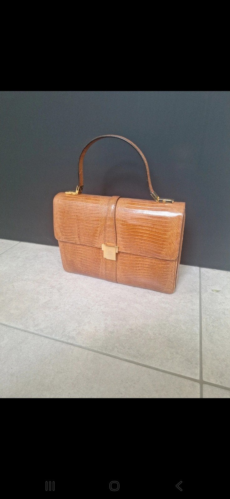 Leren handtas, Enlèvement, Brun