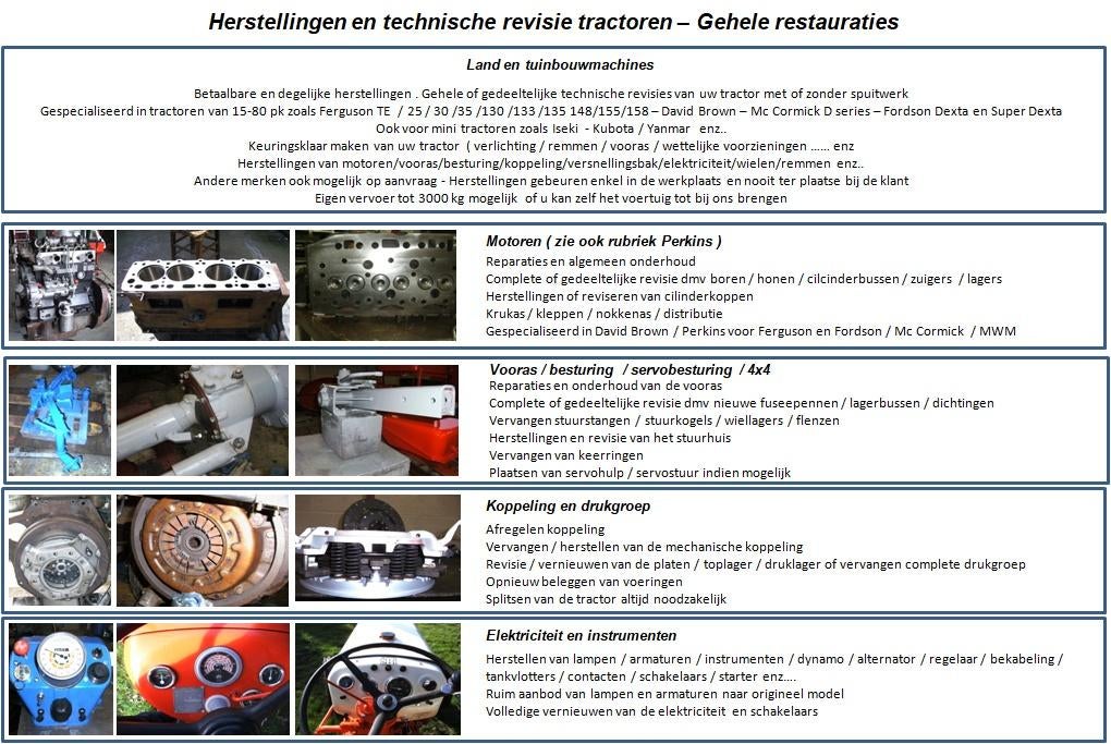 Massey Ferguson David Brown Ford Fordson tractor, Zakelijke goederen, Ophalen, Tot 2500, Oldtimer, Tot 80 Pk