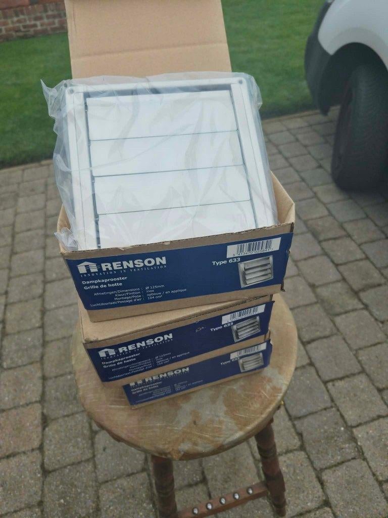 Renson installatie dampkaprooster type 633, Doe-het-zelf en Bouw, Ophalen, Nieuw