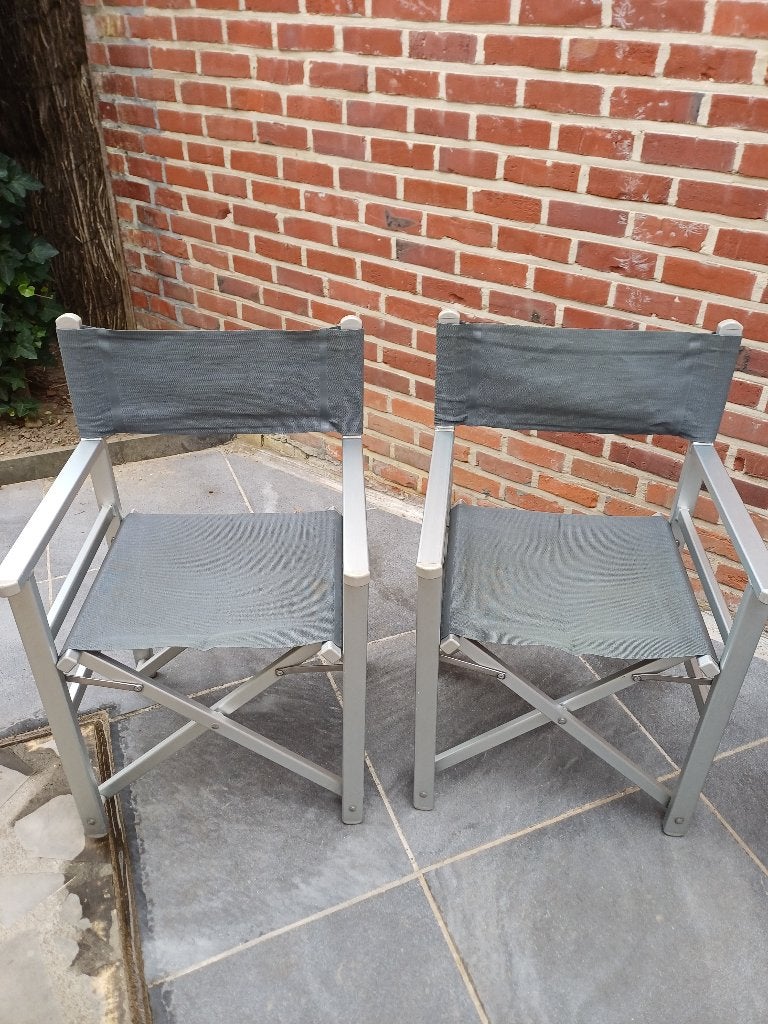 Terras stoel, Tuin en Terras, Tuinstoelen, Ophalen, Gebruikt, Aluminium, Inklapbaar