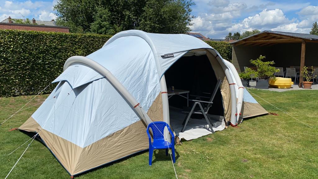 Tent Quechua air fresh&black 4.2, Caravans en Kamperen, Tenten, Ophalen, Gebruikt, Tot en met 4