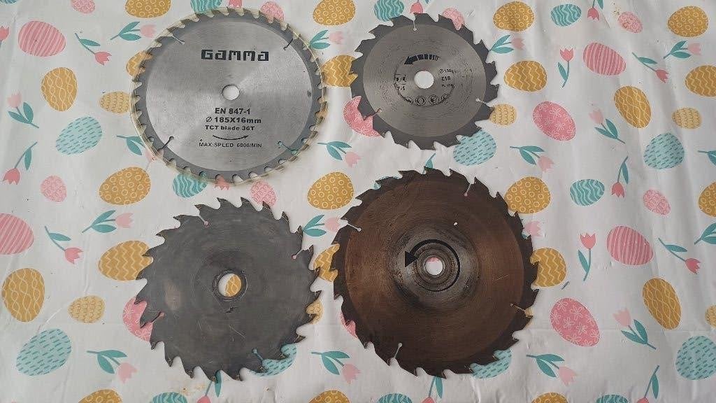 4 x widia zaagblad voor hout  1 x nieuw en 3 gebruikt, Ophalen of Verzenden, Gebruikt