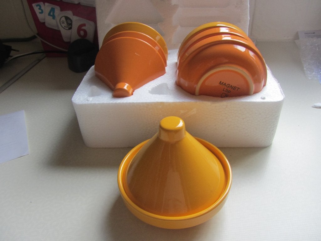 4 mini Tanjini potjes porselein, Ophalen of Verzenden