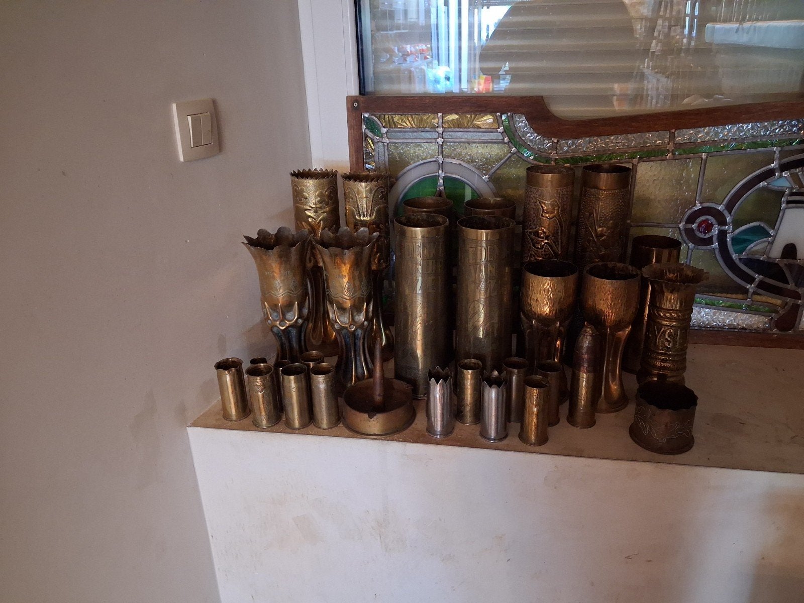 Trench art lot van 30 stuks, Ophalen