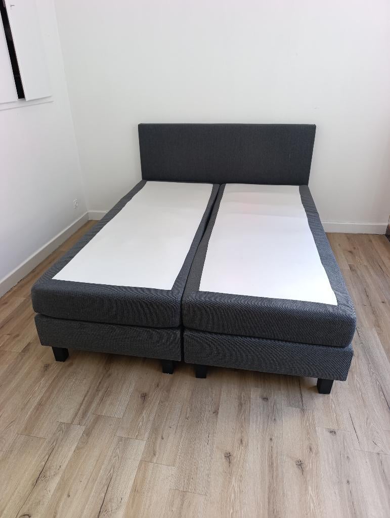 Boxspring 160x200 Levering mogelijk €150, Comme neuf, Enlèvement, 200 cm, Deux personnes