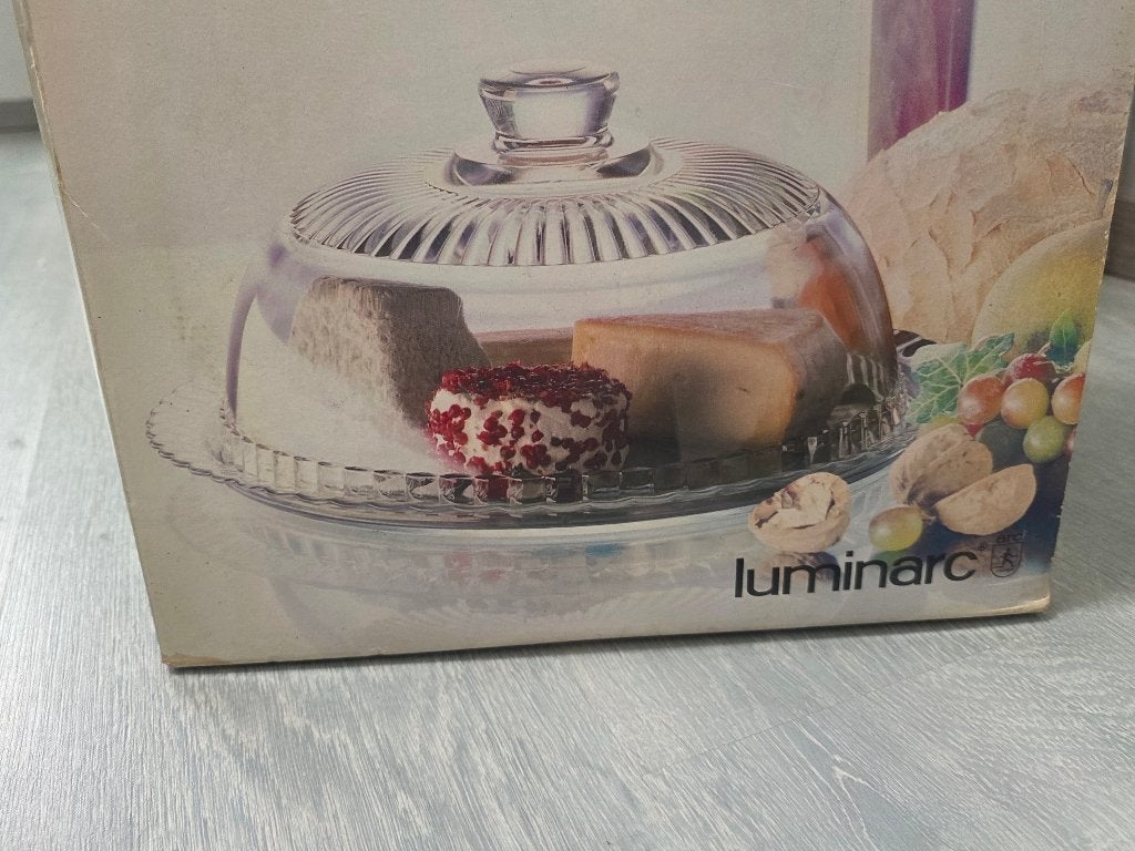 Luminarc glazen kaasstolp, Ophalen